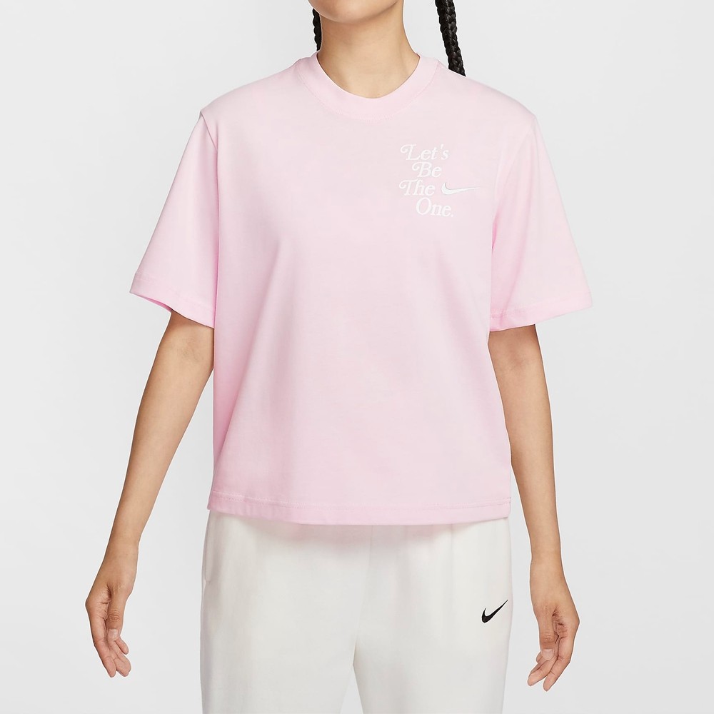 NIKE 短袖上衣 AS W NSW SS TEE BOXY GCEL 女 HM4581663 粉紅 現貨 廠商直送