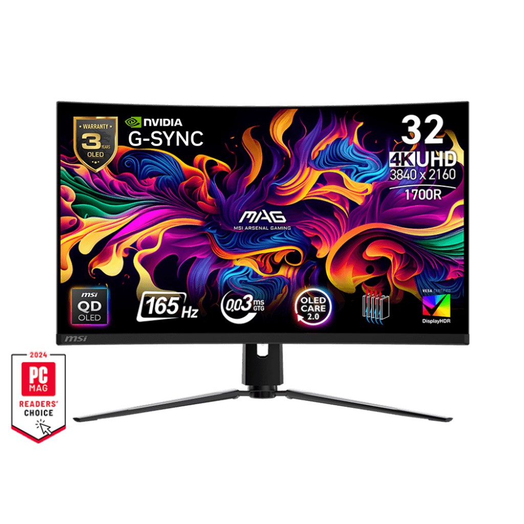 MSI 微星 MAG 321CUP QD-OLED HDR 曲面/4K/165Hz/Type-C 廠商直送
