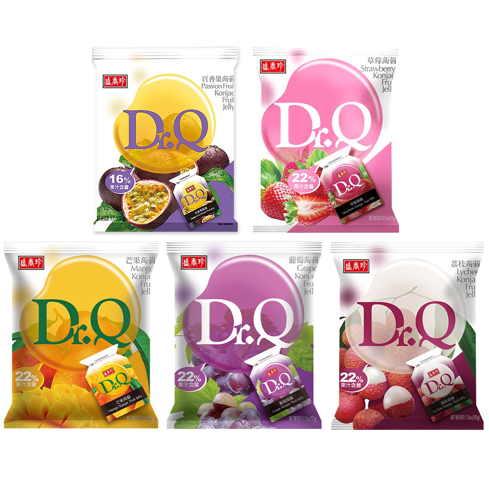 【蝦皮直營】盛香珍 Dr.Q蒟蒻果凍系列265g (含真實果汁 獨立小包裝)