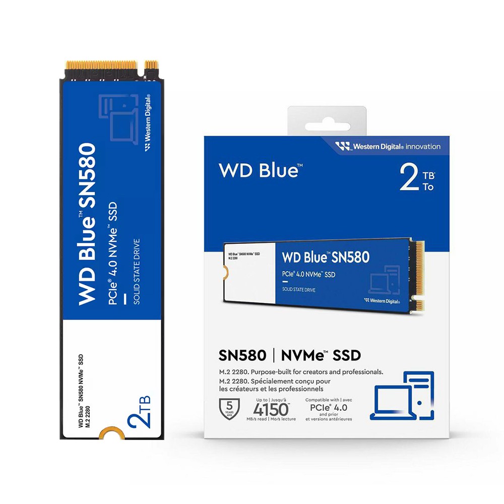 威騰WD Blue SN580 500G 1T 2T NVMe PcleM.2 2280 SSD固態硬碟 現貨 廠商直送