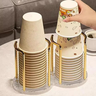 輕奢紙杯架一次性杯架亞克力杯收納架家用餐廳