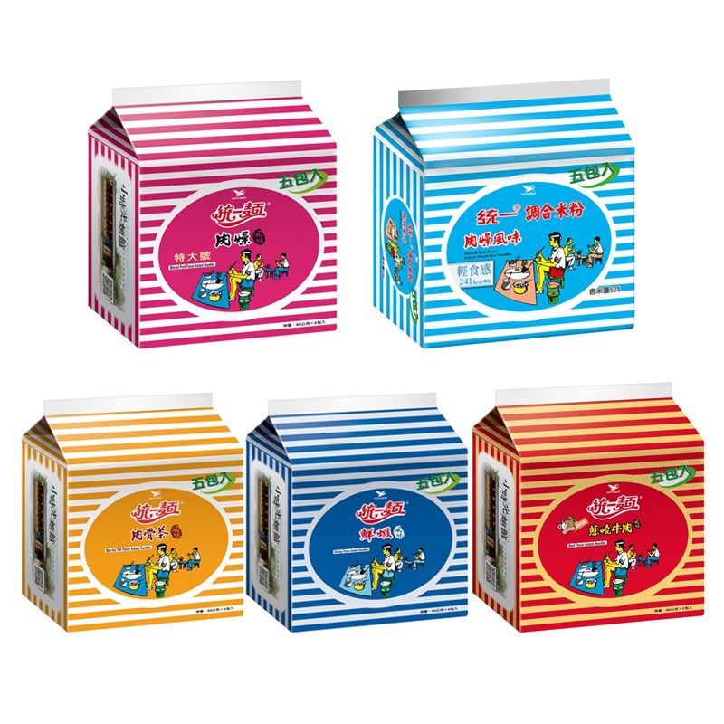 【蝦皮直營】統一麵 風味袋5入/袋(肉燥特大/蔥燒牛肉/鮮蝦/肉骨茶/調合米粉肉燥)