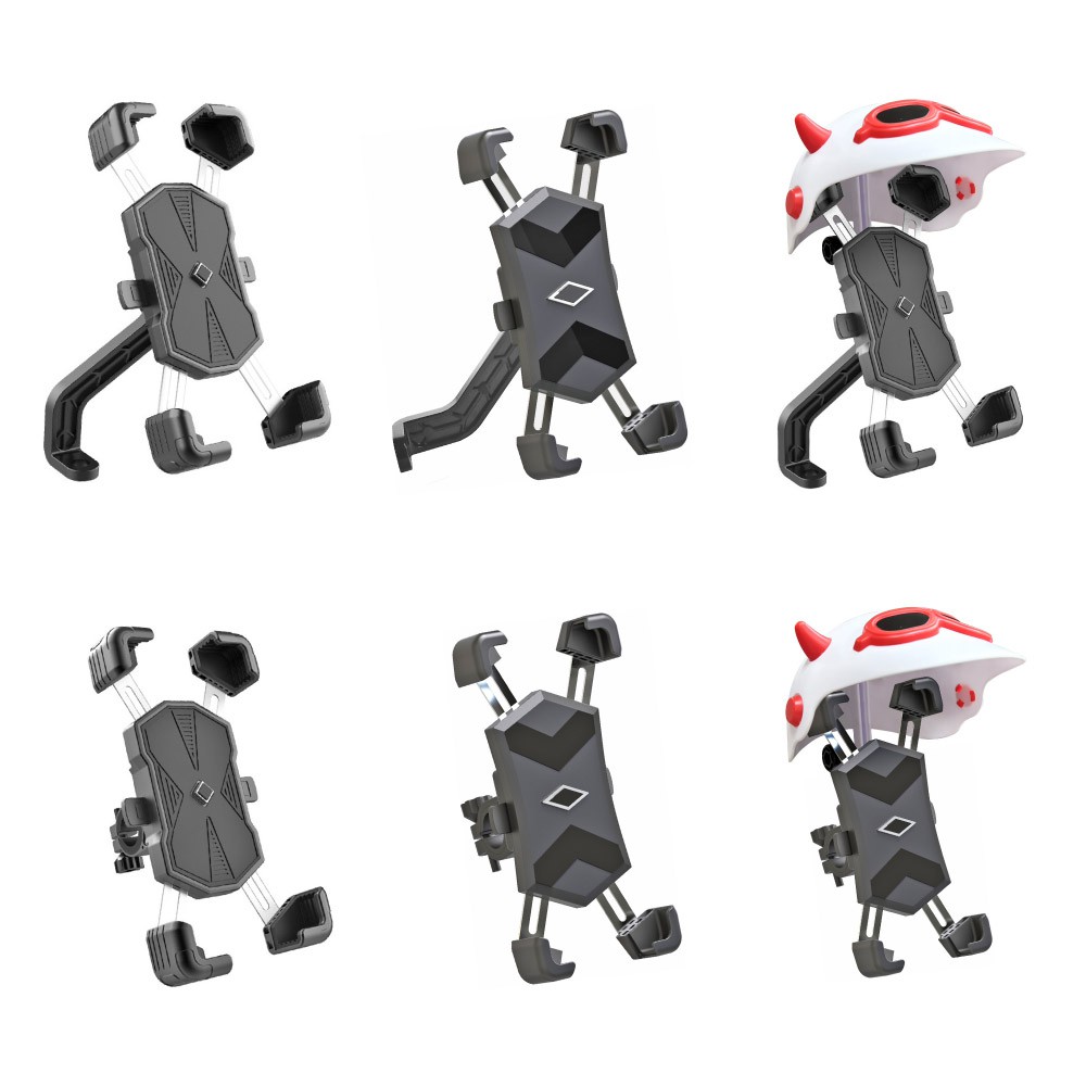 【蝦皮直營】機車X型手機架 後視鏡/手把 款式任選 遮陽罩組 鷹爪 自動鎖 導航架 機車 手機架 手機支架 現貨