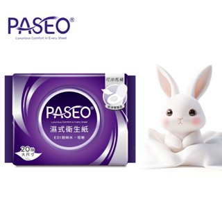 【蝦皮直營特選】PASEO EDI超純水低敏 濕式衛生紙 大尺寸攜帶型20抽x4包/串