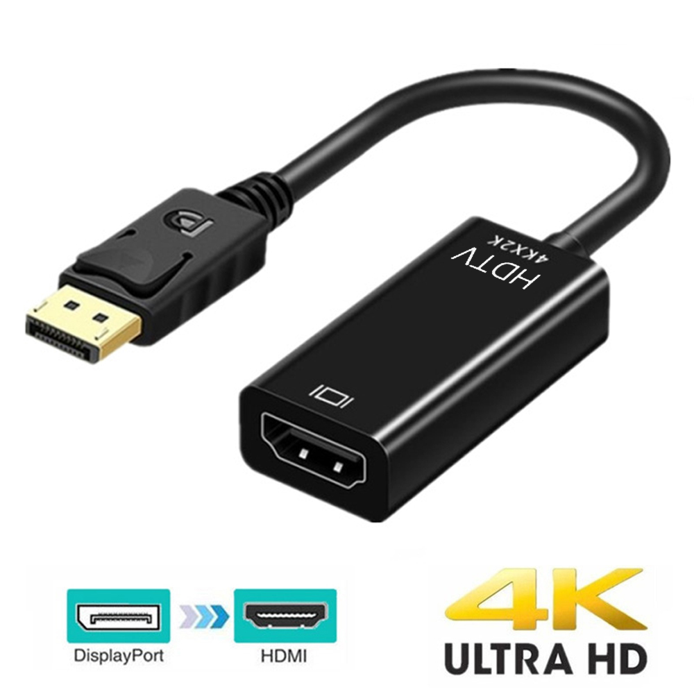 適用於 HP / Dell PC 筆記本電腦的 DP 轉 HDMI 適配器 4K 1080P DisplayPort 公