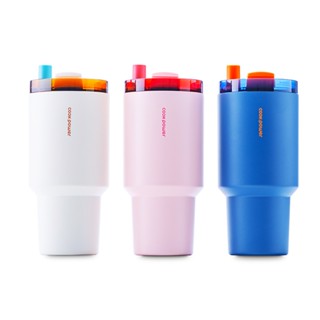 【蝦皮直營特選】鍋寶 珍珠粗吸管陶瓷隨行杯-900ml-三色可選