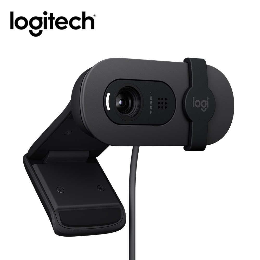 Logitech 羅技 BRIO 100 網路攝影機 石墨灰 廠商直送