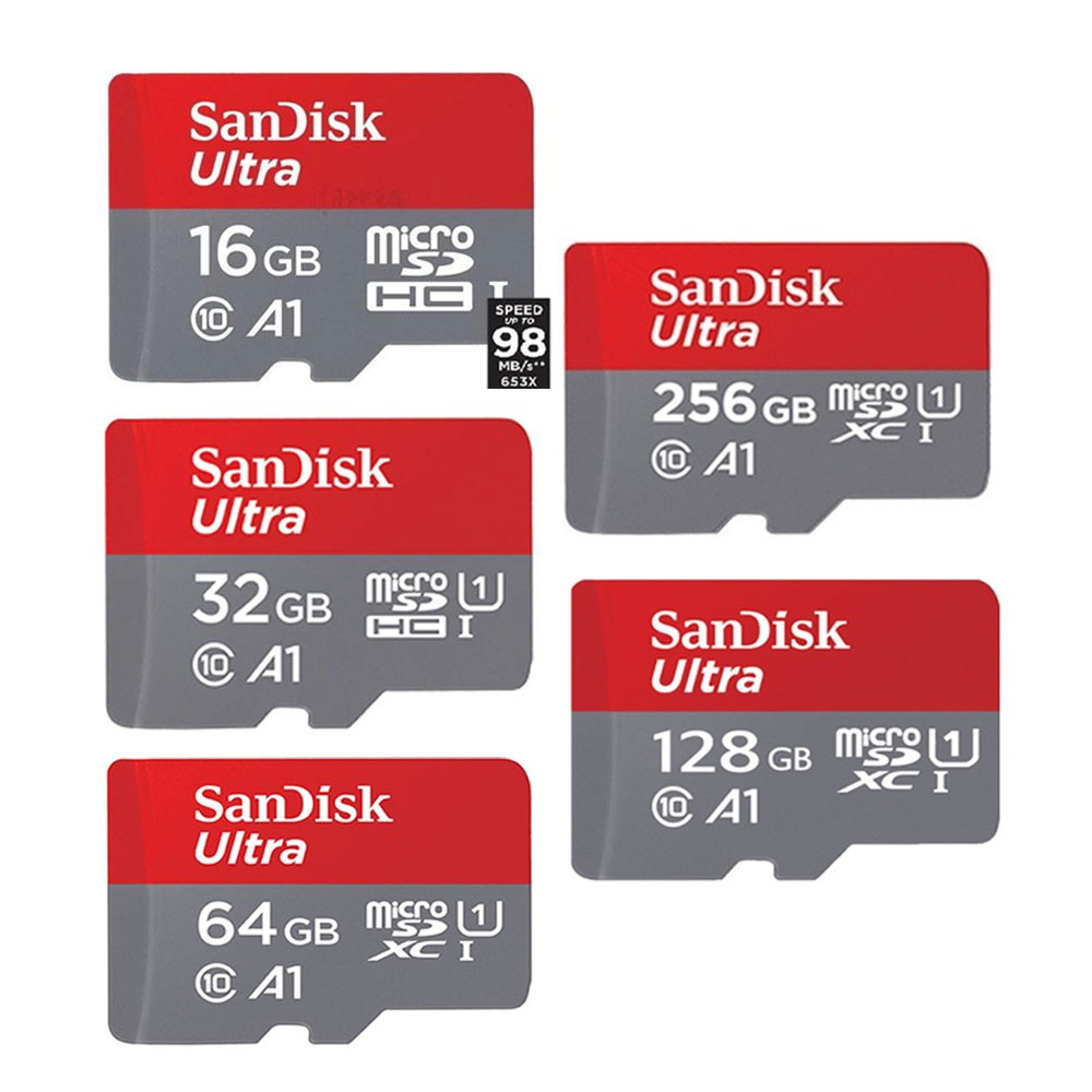 【蝦皮直營特選】SanDisk  全新版 Ultra microSD A1 16G~256G (原廠10年保固)