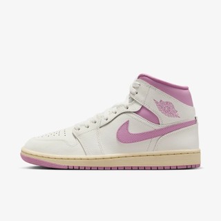 NIKE 籃球鞋 WMNS AIR JORDAN 1 MID 女 白粉色 BQ6472162 廠商直送