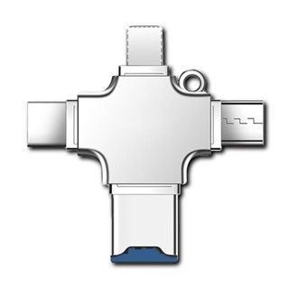 【蝦皮直營特選】DTAudio聆翔 四合一讀卡機 手機硬碟 micro USB USB 隨身碟 記憶卡 OTG