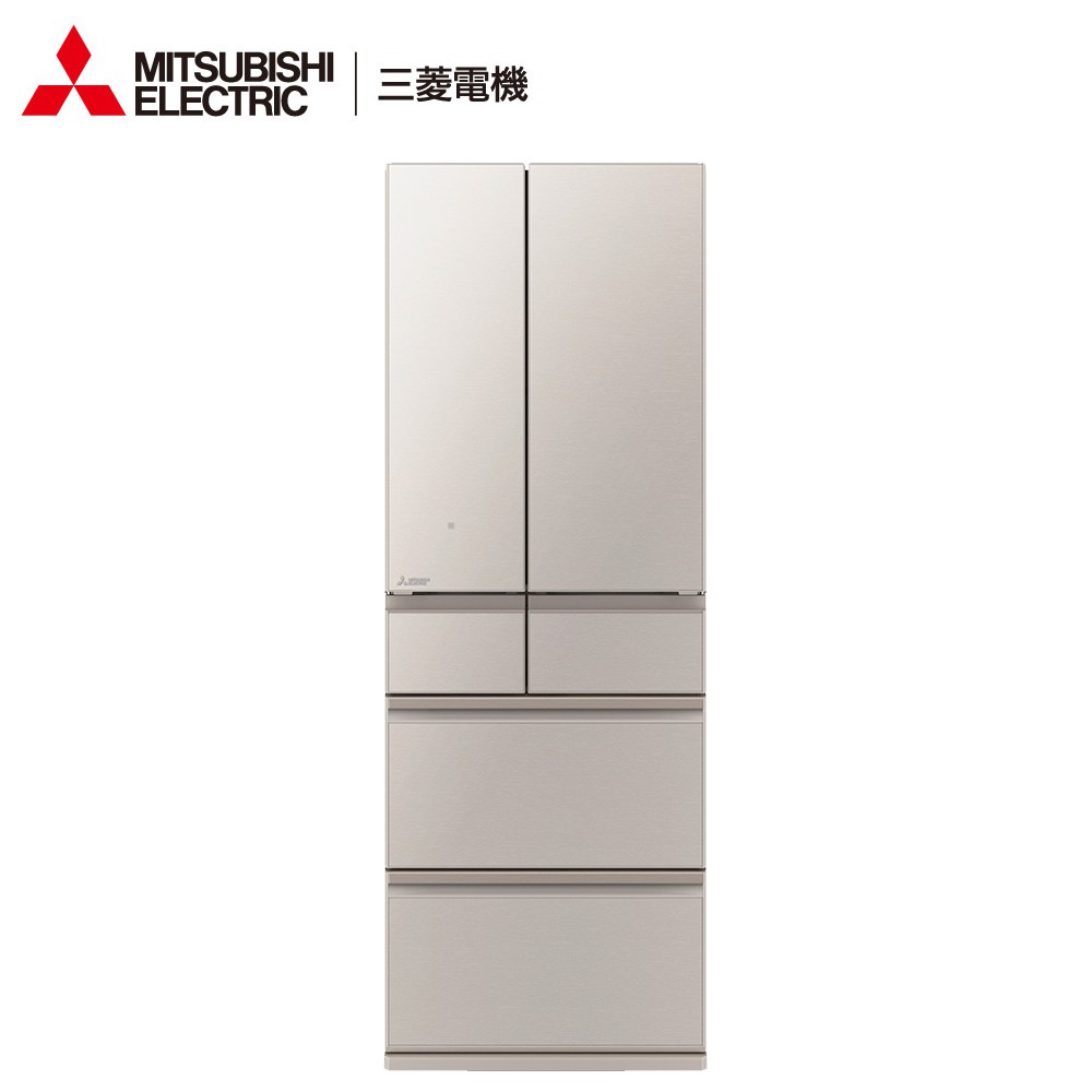 三菱607公升日本原裝變頻六門電冰箱MR-WZ61K-C星沙杏 大型配送