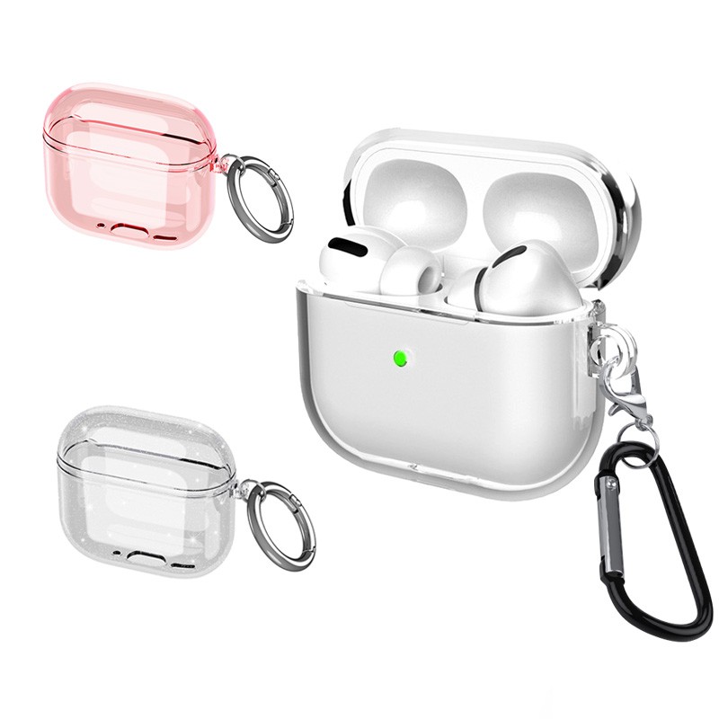 Airpods Pro2 4/3代 Pro 2 耐衝擊防摔殼 全透明 保護套 保護殼 透明殼 掛勾 廠商直送