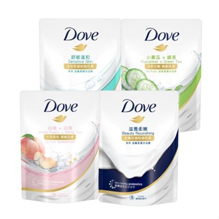 【蝦皮直營特選】【Dove多芬】沐浴乳補充包580g 四款任選(滋養柔嫩/舒敏溫和/清爽水嫩/桃悅水透)