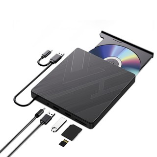 ANTIAN 五合一 USB/Type-C 外接式CD/DVD燒錄機 光碟機 SD/TF卡外接光碟機 現貨 廠商直送