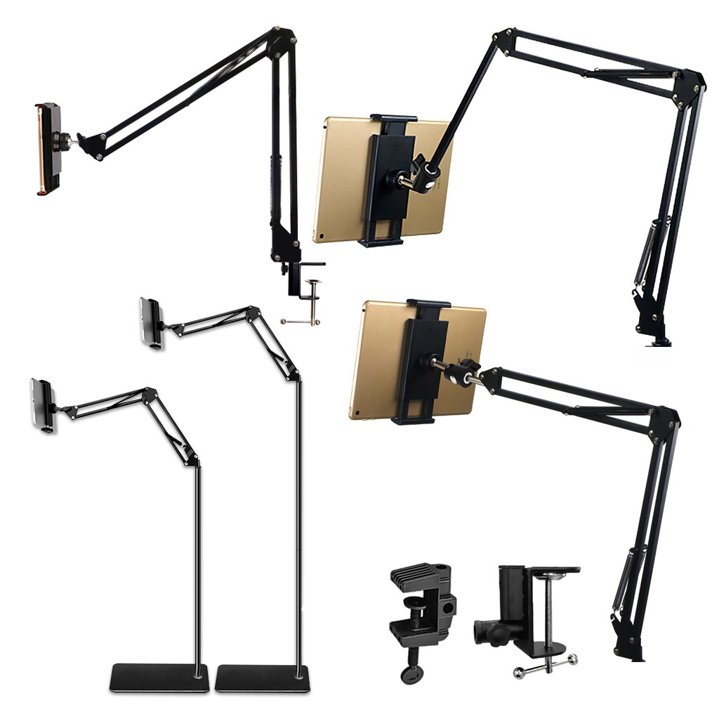 【蝦皮直營】懸掛式懶人支架 支架+底座+夾頭 多款任選 單向/雙向/落地 現貨 手機 支架 手機架 落地支架