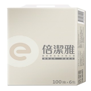 【蝦皮直營特選】倍潔雅抽取式衛生紙(100抽/6包/1串)
