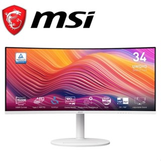 MSI 微星 Modern MD342CQPW 34型 白 VA/1H1Type-C1DP 曲面螢幕 現貨 廠商直送