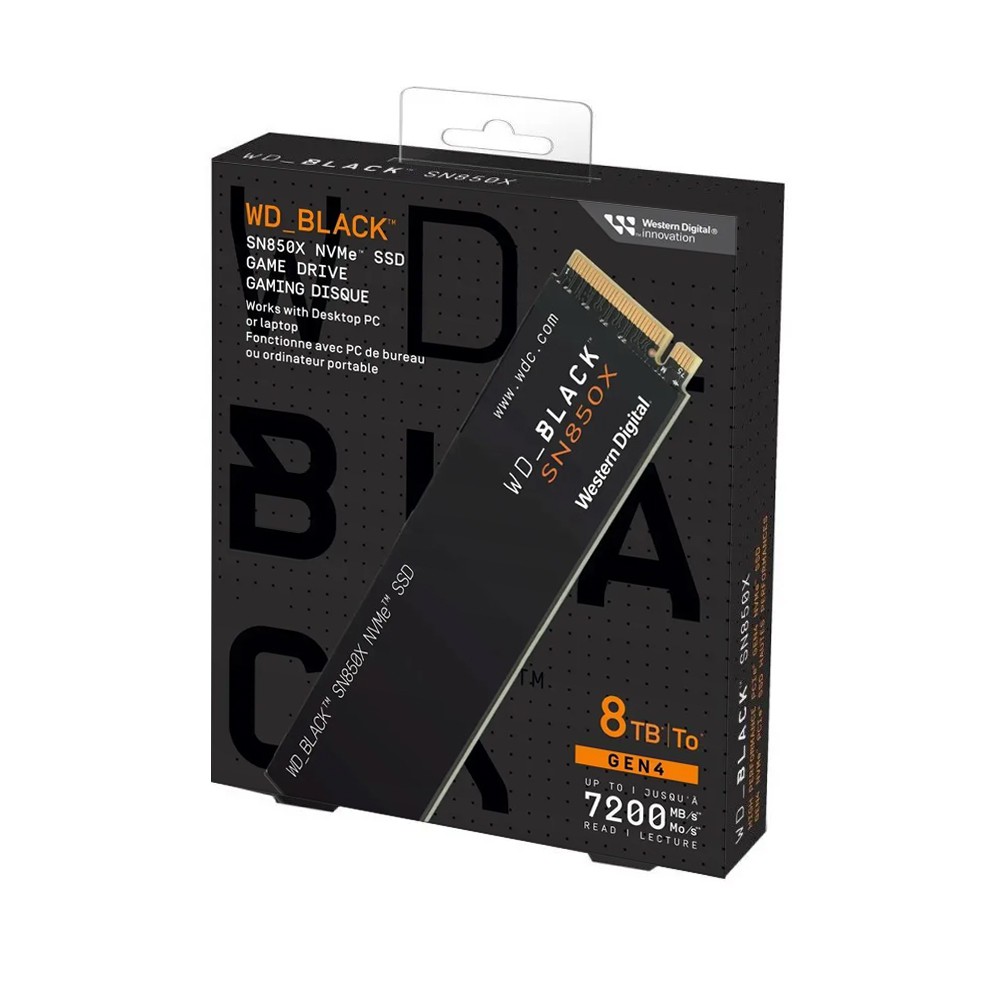 威騰 黑標 8TB WD BLACK SN850X NVMe SSD Pcle M.2 固態硬碟 廠商直送