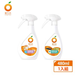 【蝦皮直營特選】橘子工坊 浴廁/廚房爐具專用清潔劑 480ml(兩用噴頭)