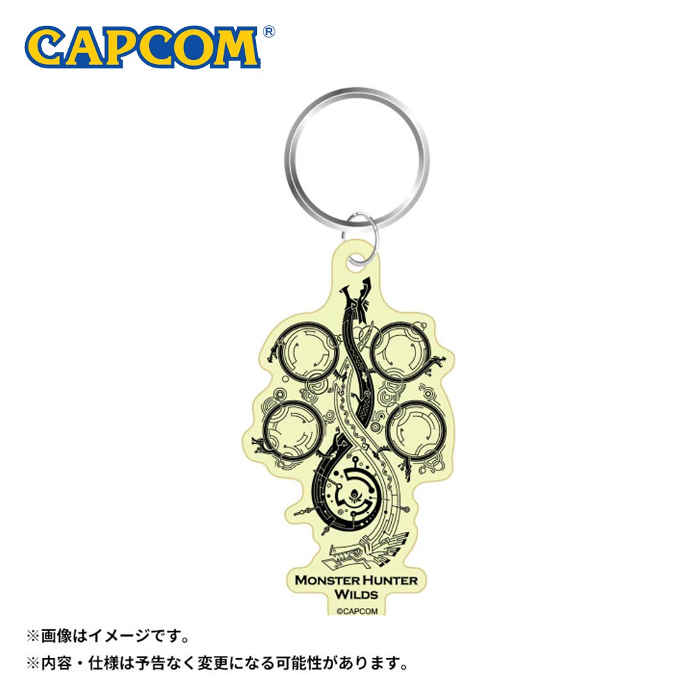 Capcom《周邊》魔物獵人 荒野 蓄光鑰匙圈 Title Logo 預購．25年2月預定（卡普空 Monster）