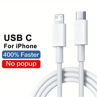 USB-C轉iOS快充線，支援Power Delivery，適用於iPhone 12~14系列。