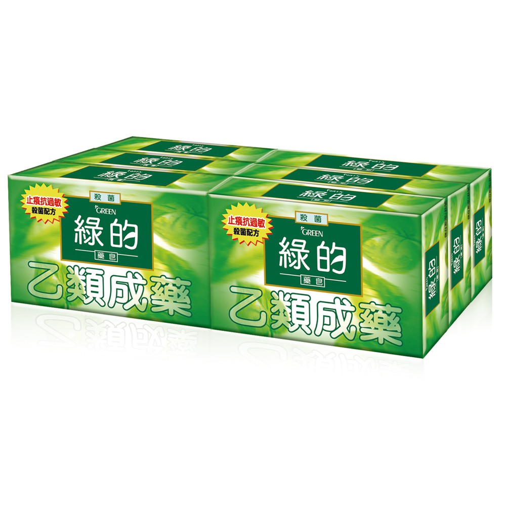 【蝦皮直營】綠的GREEN 藥皂80gx6入組 (乙類成藥)