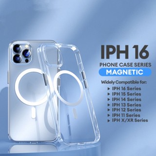 適用於 iPhone 16 Pro 磁吸透明保護殼 16E 全包覆壓克力 TPU
