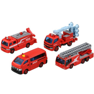 【蝦皮直營】TOMICA 多美小汽車 消防車組 禮盒 水箱車 器材車 後勤車 雲梯車 照明車