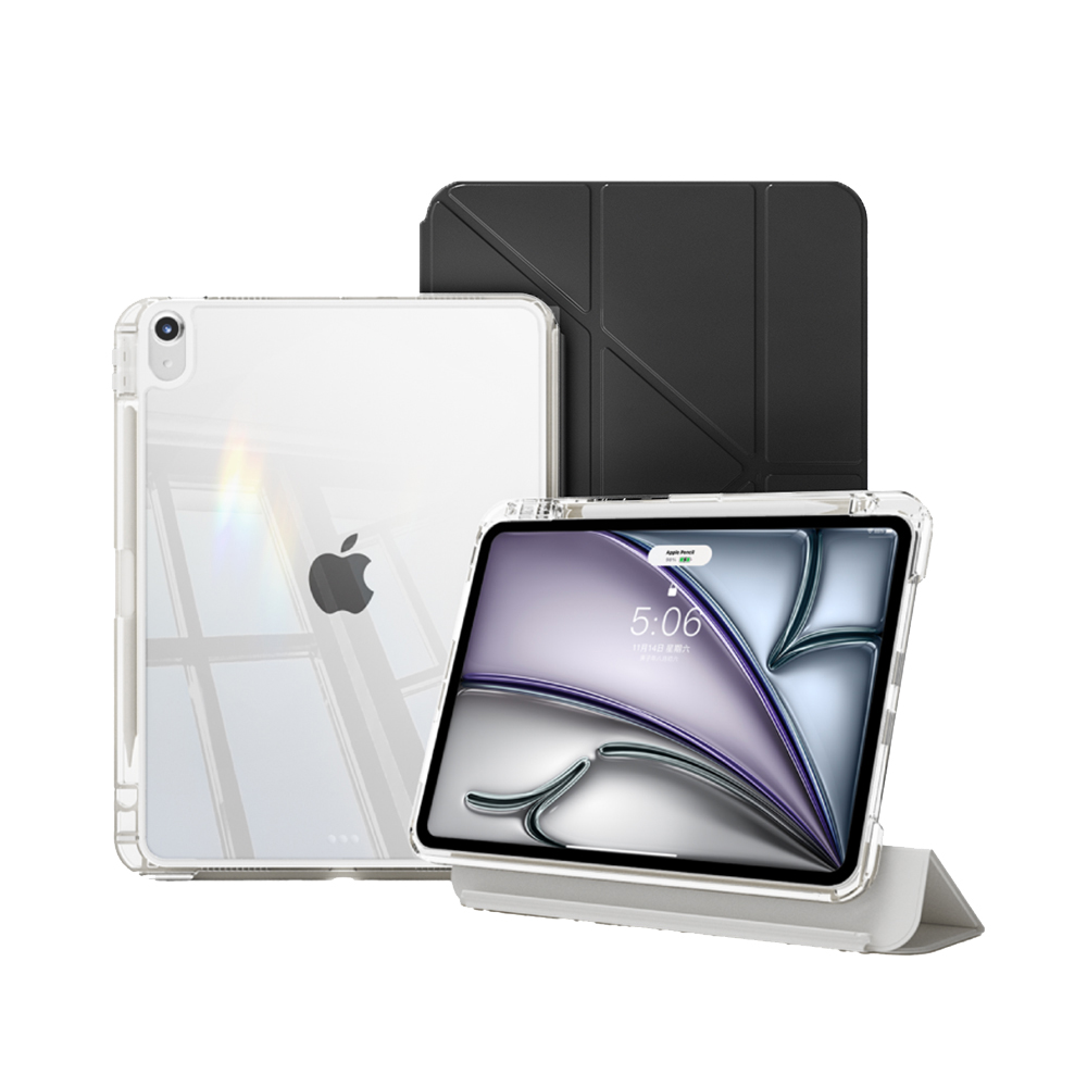 【蝦皮直營】eiP 晶透lite可拆式保護殼 iPad 10/11/Air/mini/PRO 筆槽 蘋果 平板 支架