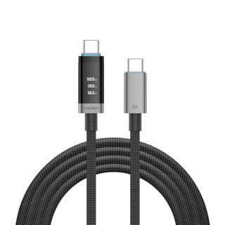 【蝦皮直營】酷態科 USB Type C to C 編織數顯電能線 240W快充 E-Marker 充電線 小米 生態圈