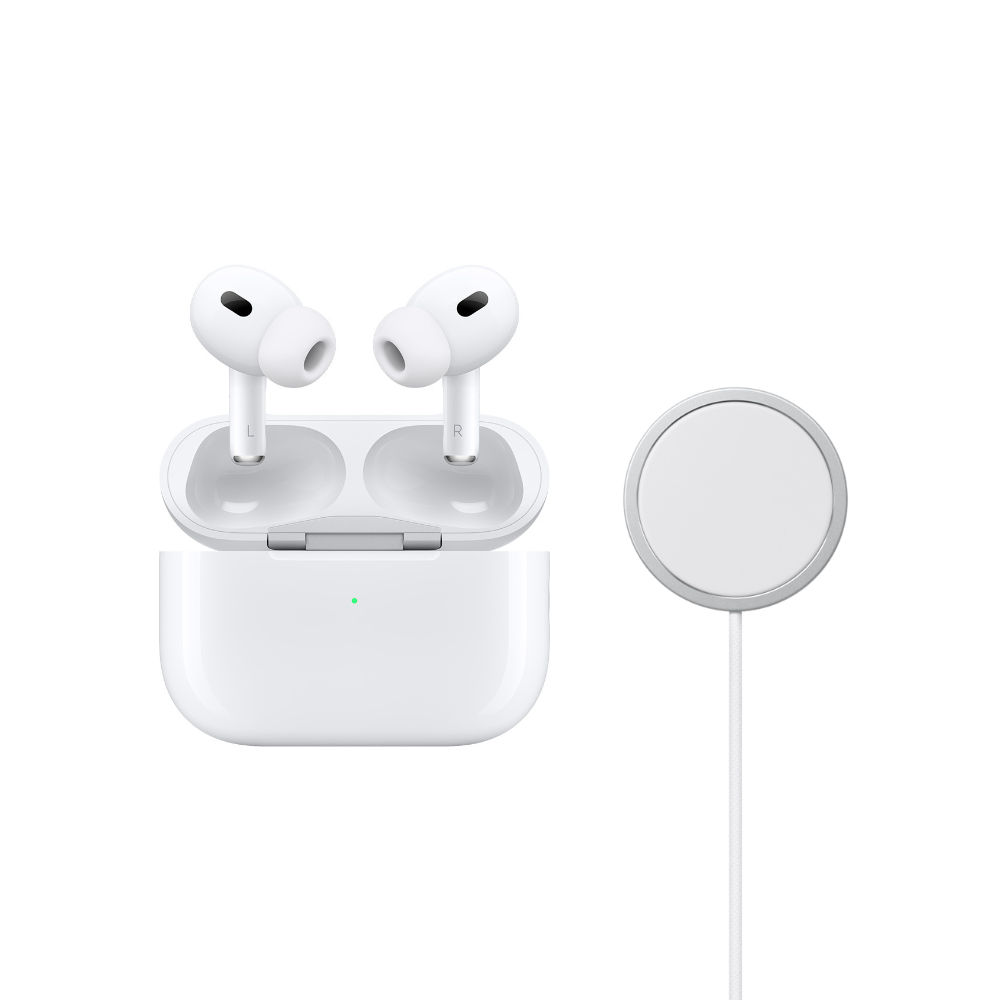 Apple AirPods Pro 2＋MagSafe磁吸充電組（2公尺）｜美國公司貨 廠商直送