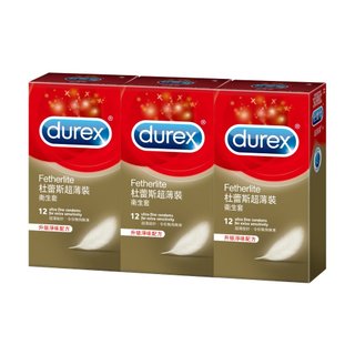 【蝦皮直營】Durex 杜蕾斯 超薄裝衛生套12入X3盒 杜雷斯 情趣用品