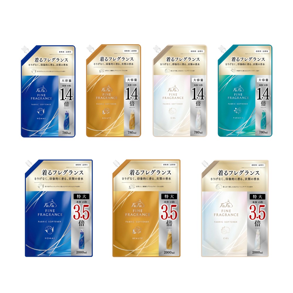【蝦皮直營】日本 熊寶貝 NS FAFA 香水系列 抗菌 洗衣精 柔軟精 補充包