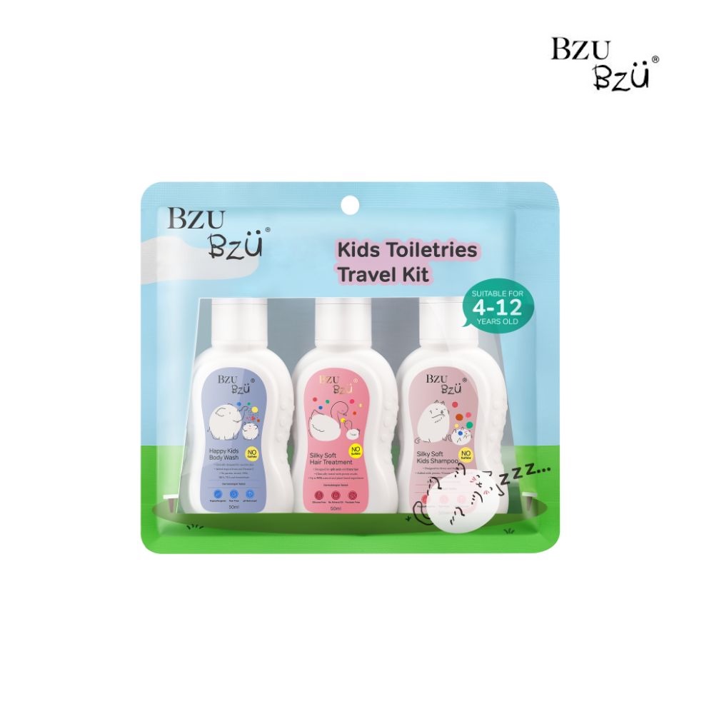 【蝦皮直營】BZU BZU 兒童洗沐旅行組 (洗髮精50ml潤髮乳50ml沐浴露50ml)