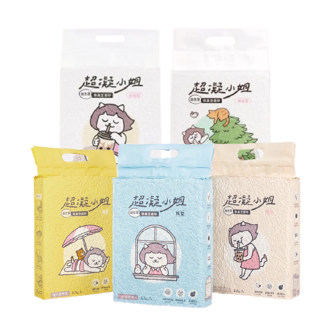【蝦皮直營】超凝小姐 益生菌除臭豆腐砂 7L/包 款式任選 可沖馬桶 條型 米粒型 益生菌 貓砂 豆腐砂 貓沙 現貨