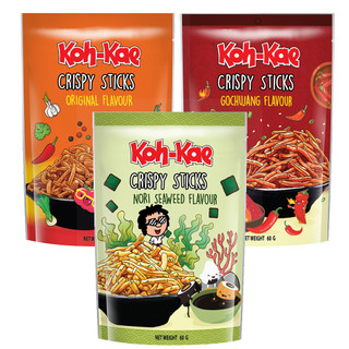 【蝦皮直營】KOH-KAE大哥 脆脆條 60g/袋 原味/海苔/韓式辣醬風味 餅乾 零食 點心 泰國 薯條 零嘴 脆餅
