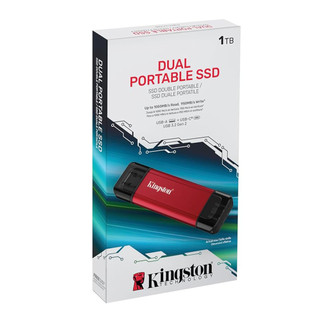 【蝦皮直營】金士頓Dual Portable Solid-State Drive USB-A/C隨身碟 1TB 廠商直送