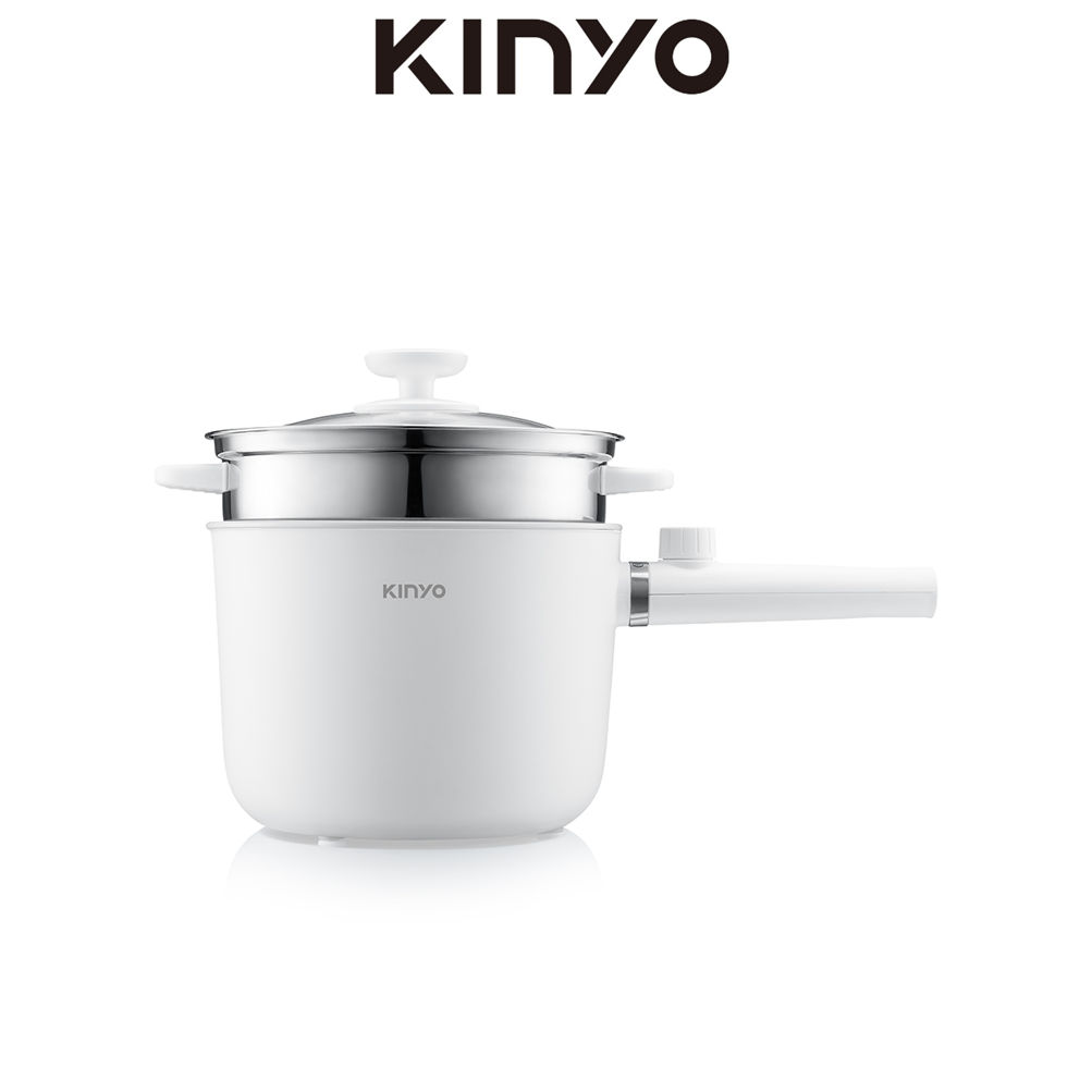 【蝦皮直營】KINYO 多功能快煮美食鍋 陶瓷/玻璃 兩款任選 蒸煮 快煮鍋 美食鍋 現貨 原廠供貨
