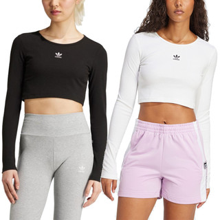 ADIDAS 女 ESS CROP LS 長袖上衣-IW5725/JC9011 廠商直送