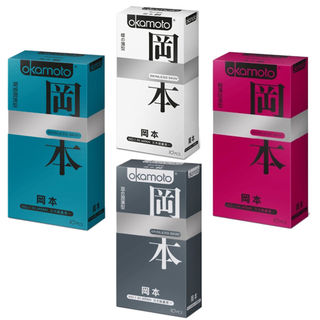 【蝦皮直營】Okamoto岡本Skinless 蝶薄/混合潤薄/輕薄貼身/潮感潤滑 任選 保險套10入/盒