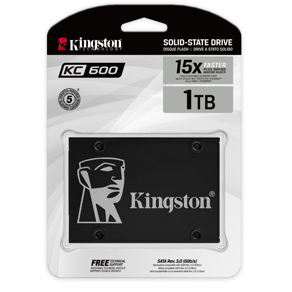 【蝦皮直營】金士頓 KC600 SATA3 1TB SSD 固態硬碟 SKC600/1024G m.2 外接硬碟