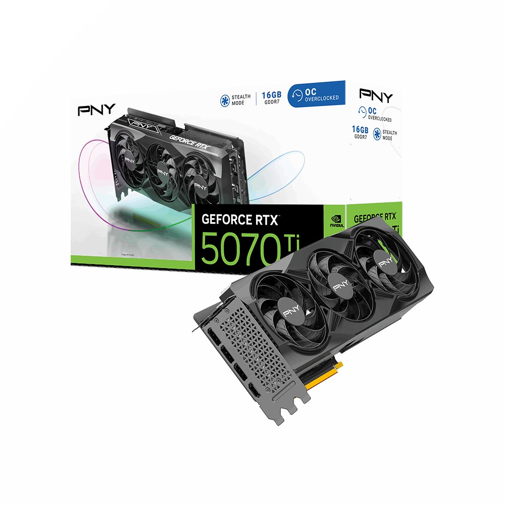 【蝦皮直營】PNY RTX 5070Ti 16GB OC Triple Fan 顯示卡 廠商直送