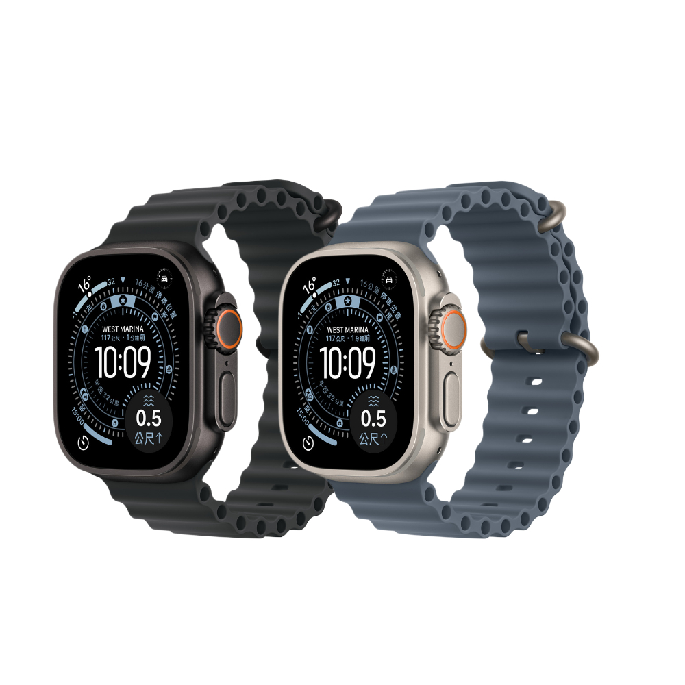 Apple Watch Ultra 3 GPS + LTE 49mm 鈦金屬錶殼搭配海洋錶帶 廠商直送