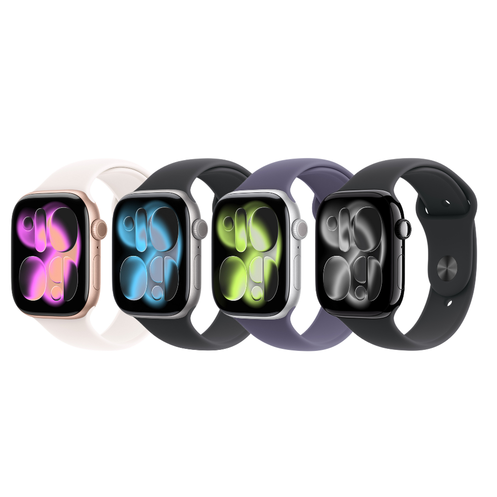 Apple Watch Series 11 GPS 46mm 鋁金屬錶殼搭配運動錶帶 - M/L 廠商直送