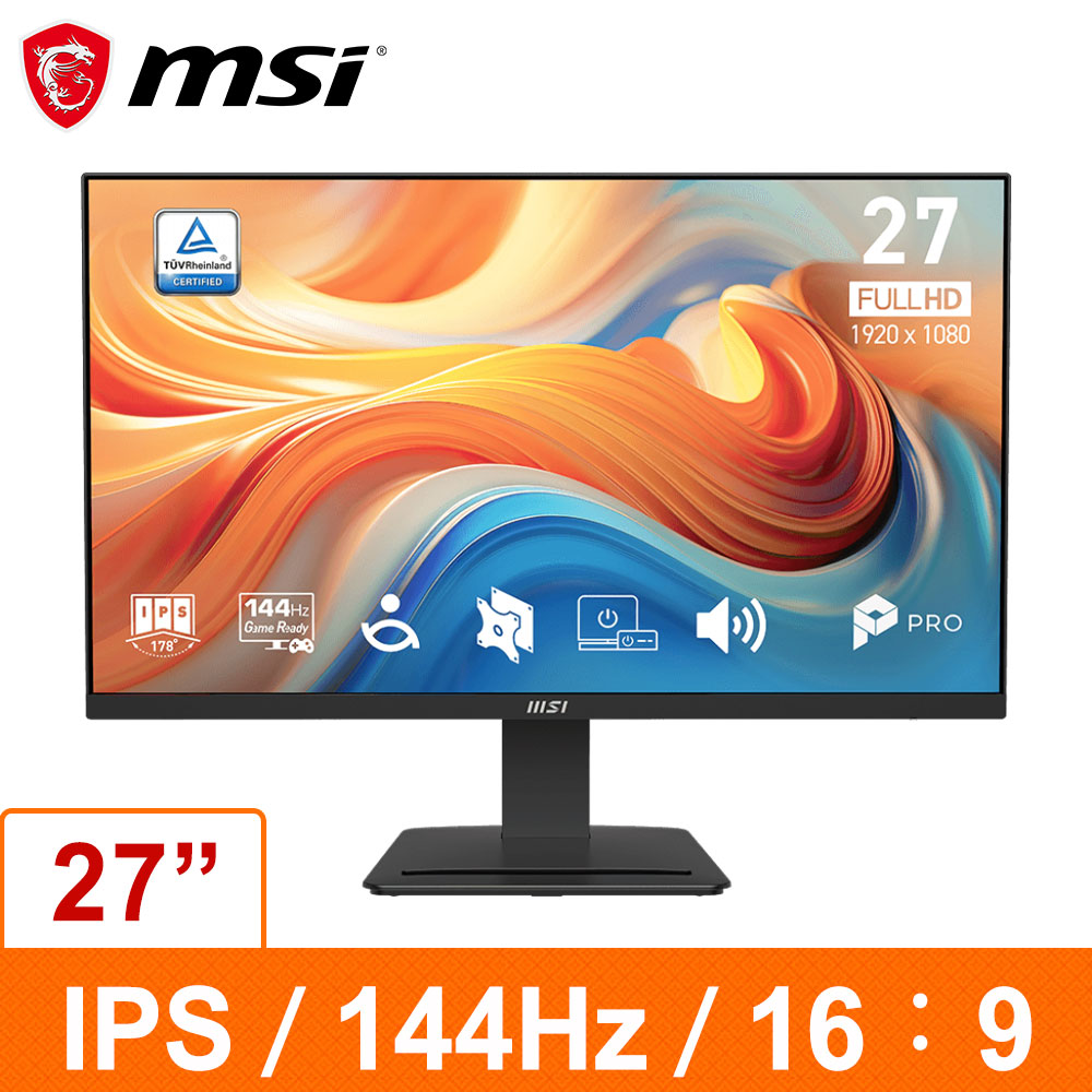 微星 MSI PRO MP273 E14A (27吋顯示器) 廠商直送