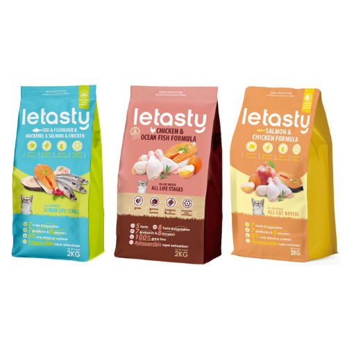 【蝦皮直營】鮮樂嚐 化毛配方 貓飼料 2kg/包 成幼貓 雞 鮭魚/成貓 四種魚/無穀 全齡貓 飼料 貓食 貓糧