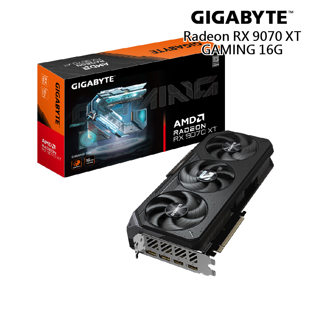 技嘉 Radeon RX 9070 XT GAMING 16G 顯示卡 廠商直送