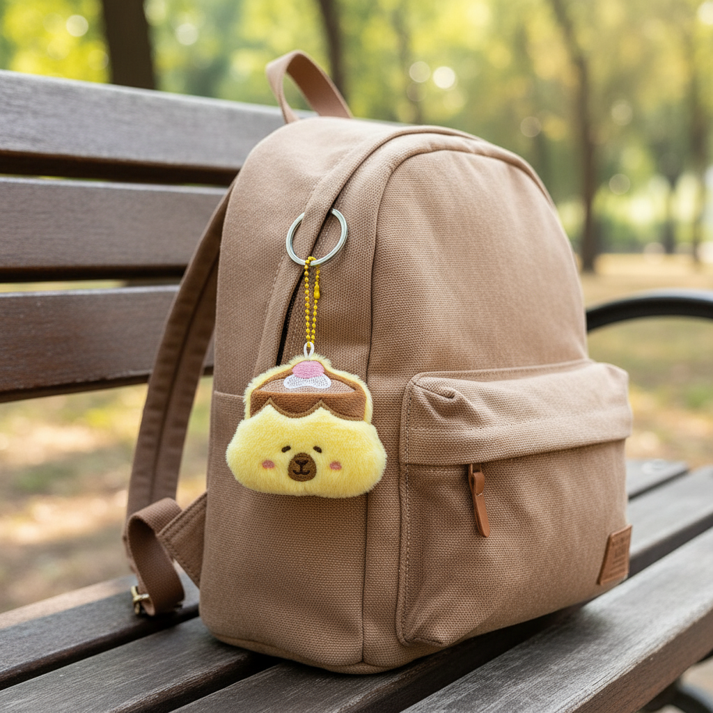  卡巴拉天丼毛绒钥匙圈包挂件软钥匙扣吊饰