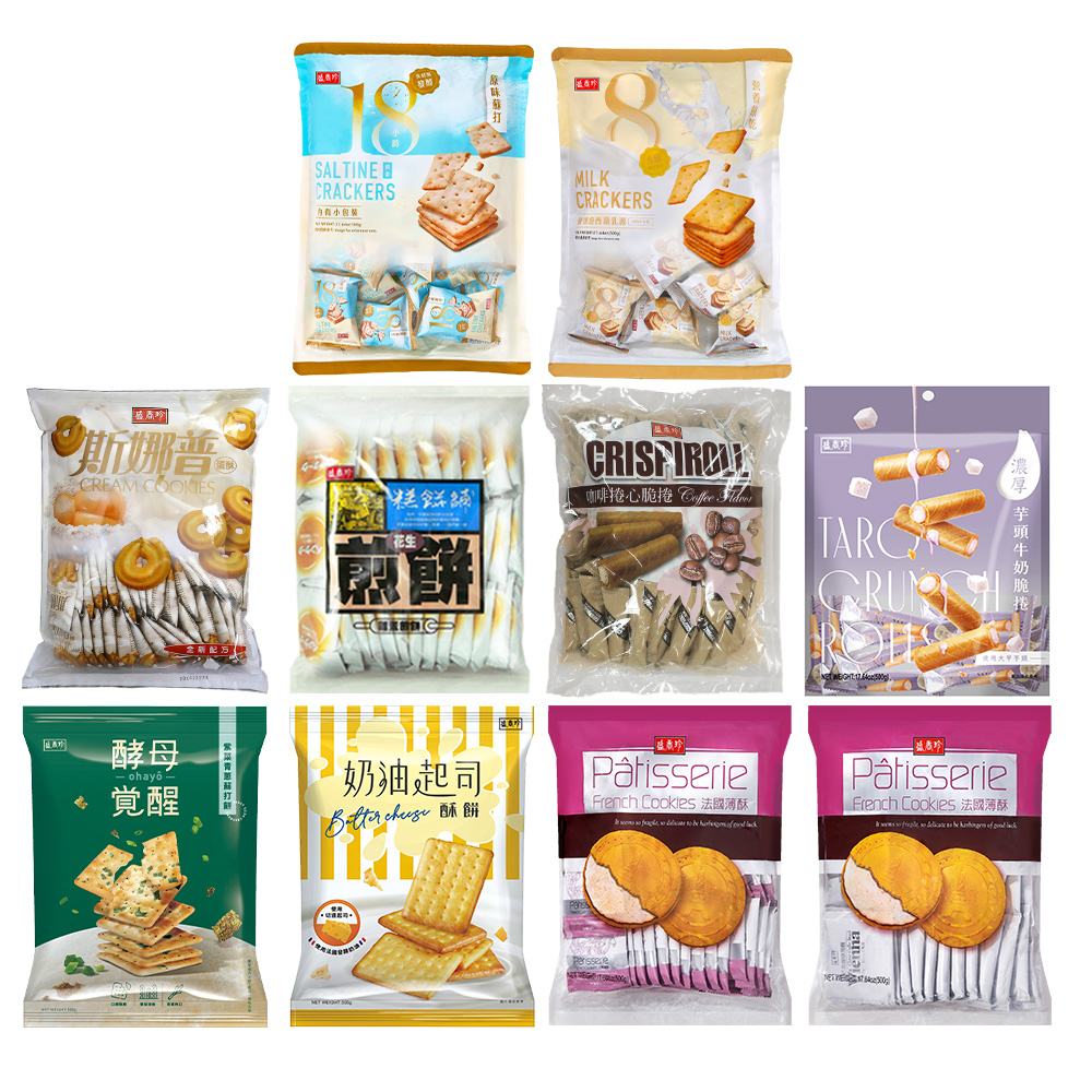 【蝦皮直營】盛香珍 餅乾量販包500g/包(斯娜普奶酥/煎餅/脆捲/蘇打餅/營養餅/法國薄酥)(內有獨立小包裝)