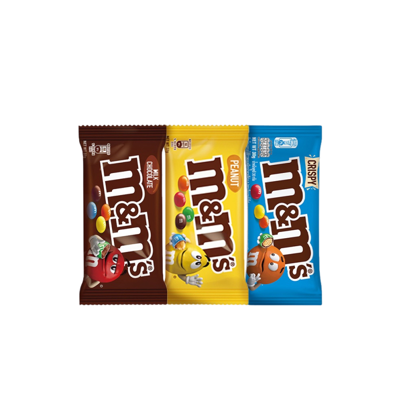 【蝦皮直營】M&M'S 經典糖衣巧克力 (牛奶37g/花生37g/脆心30g) 零食 點心